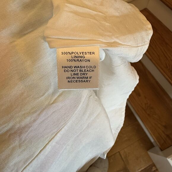 Mittoshop Dress Women Sz.Medium Silky Mini Floral Short Puff Sleeve Smocked - Picture 9 of 10